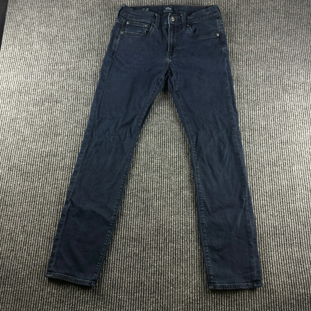 J.Crew 484 Slim Fit Stretch Jeans Mens 29x30 Dark Wash Tapered Leg Denim